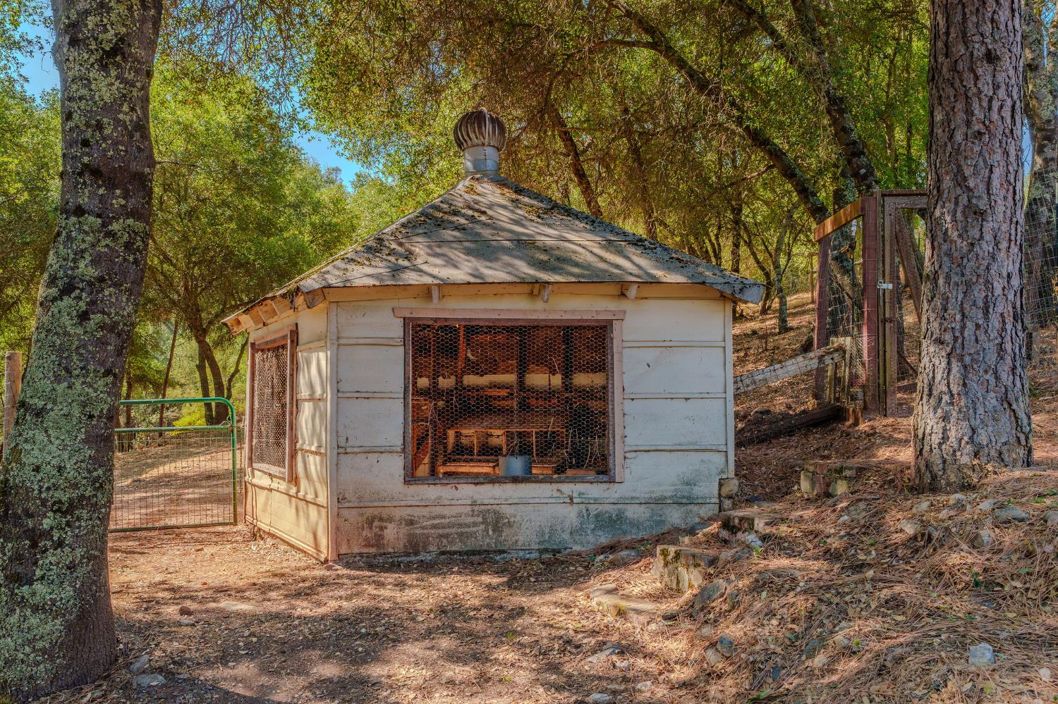 2988 Spring Hill Road San Andreas, CA 95249 - Photo 79 of 95 a view of a house with large windows and a tree