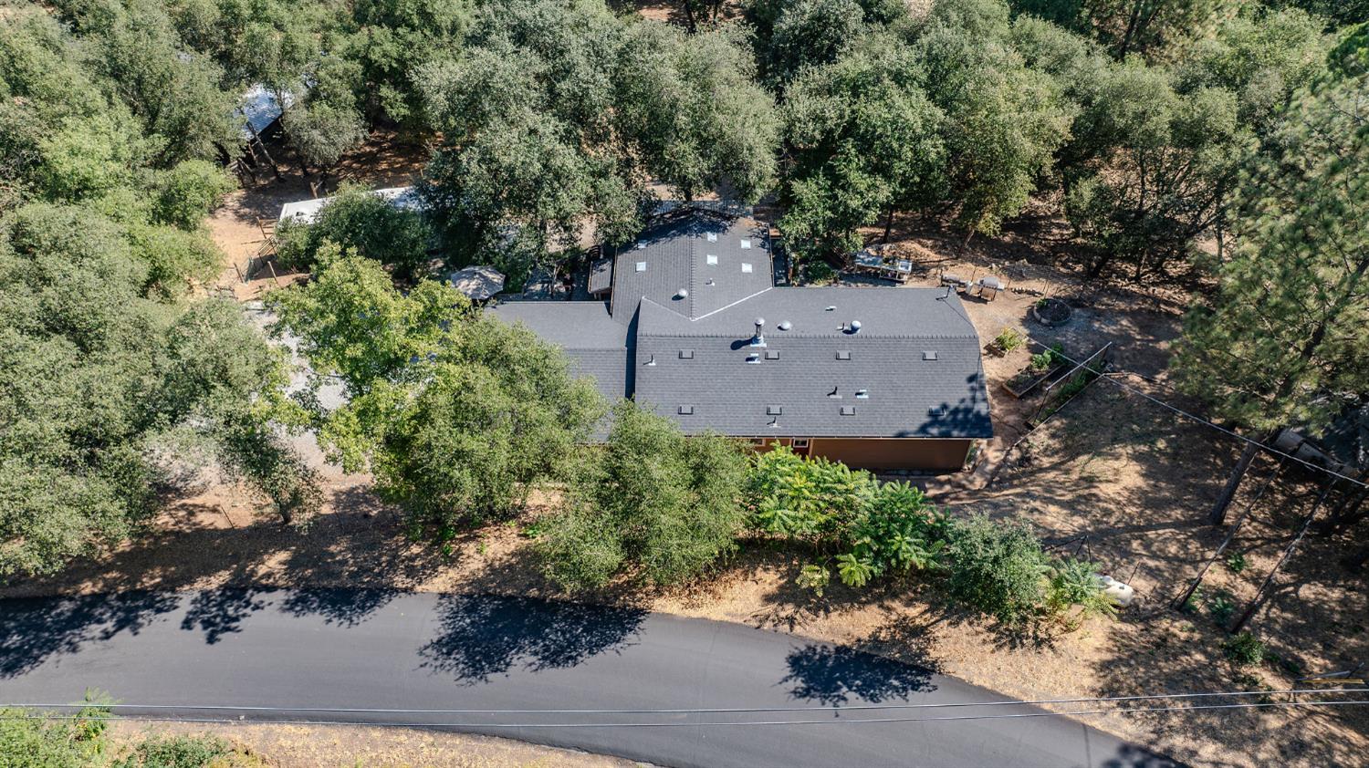 2988 Spring Hill Road San Andreas, CA 95249 - Photo 93 of 95 an aerial view of a house with a yard and large trees