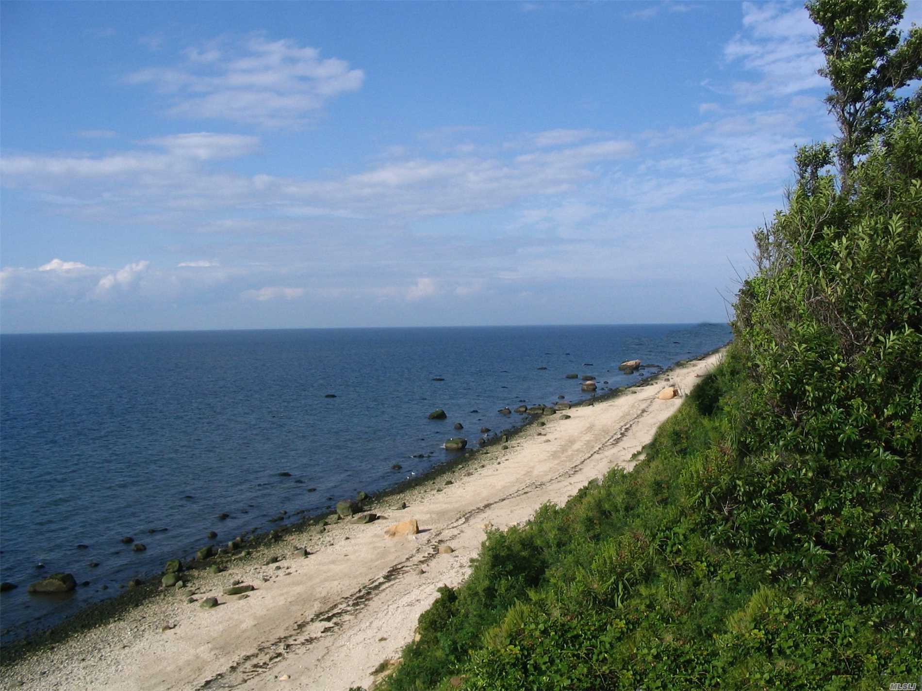 a view of beach and ocean