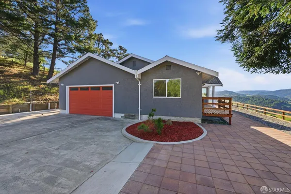 a outdoor view with a sitting space