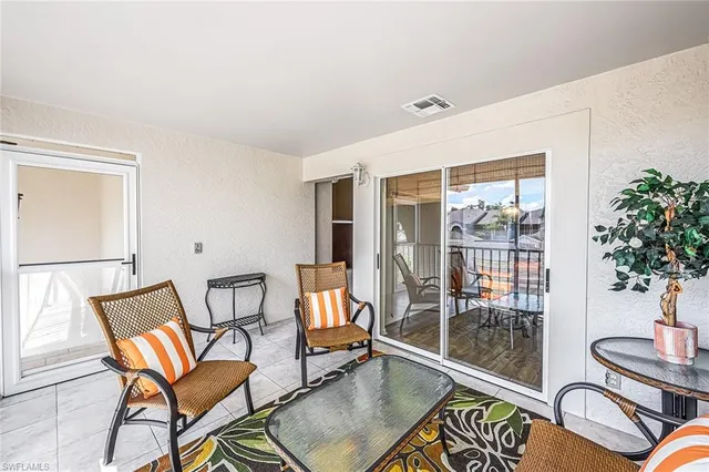 a outdoor space with furniture