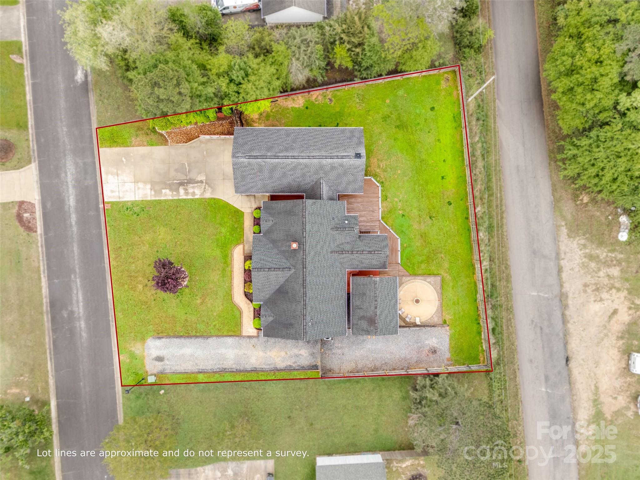 1545 Wimbleton Woods Drive Fort Mill, SC 29708 - Photo 39 of 42 an aerial view of a house with a swimming pool