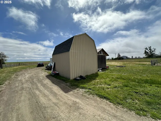 a car parked in front of a house