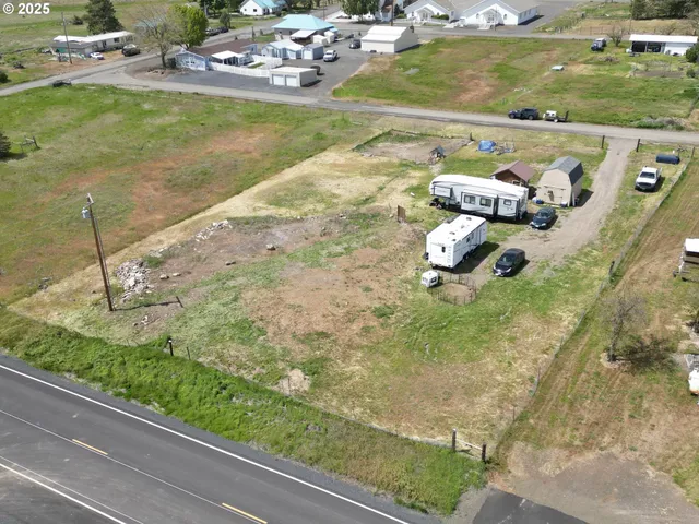 a view of swimming pool from a yard