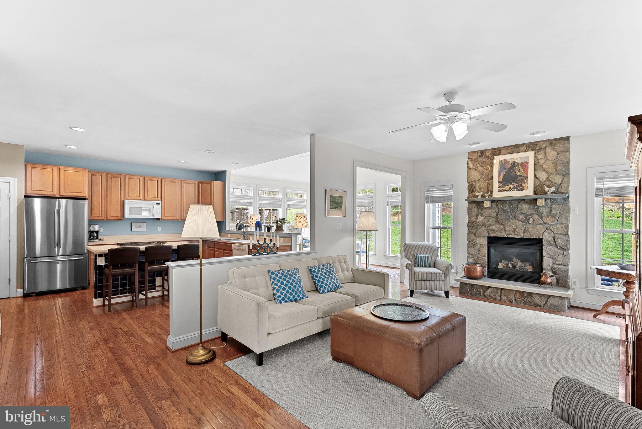 1921 Harvest Drive Winchester, VA 22601 - Photo 8 of 44 a living room with furniture and a fireplace