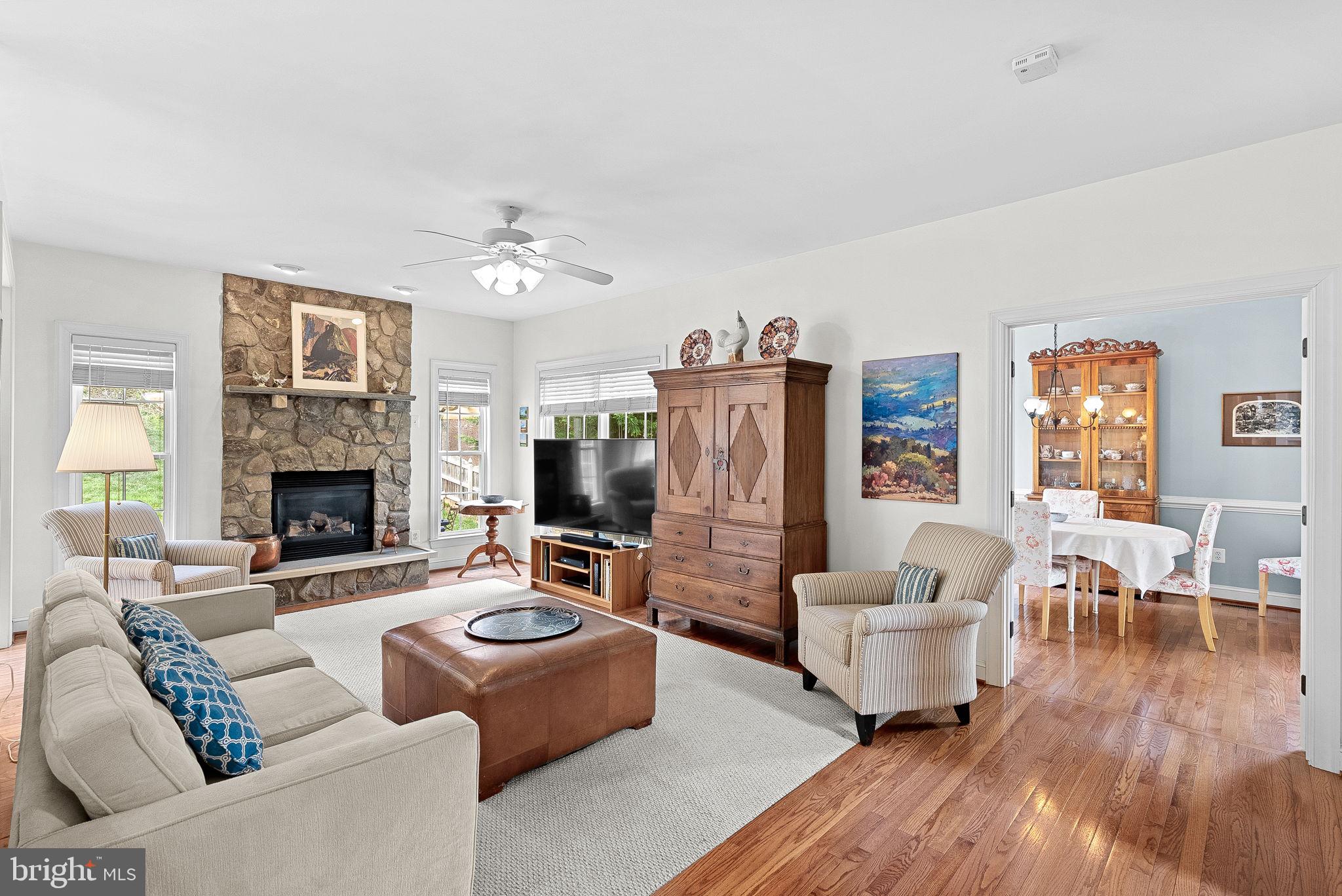 1921 Harvest Drive Winchester, VA 22601 - Photo 10 of 44 a living room with furniture and a fireplace