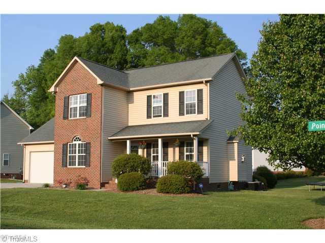3707 Pointer Court High Point, NC 27265 - Photo 15 of 15 Exterior Front. Low-maintenance vinyl and brick home with a great floor plan and lots of storage.