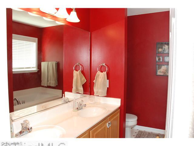 3707 Pointer Court High Point, NC 27265 - Photo 9 of 15 Master Bath/Spa. The master bath vanity has double sinks.