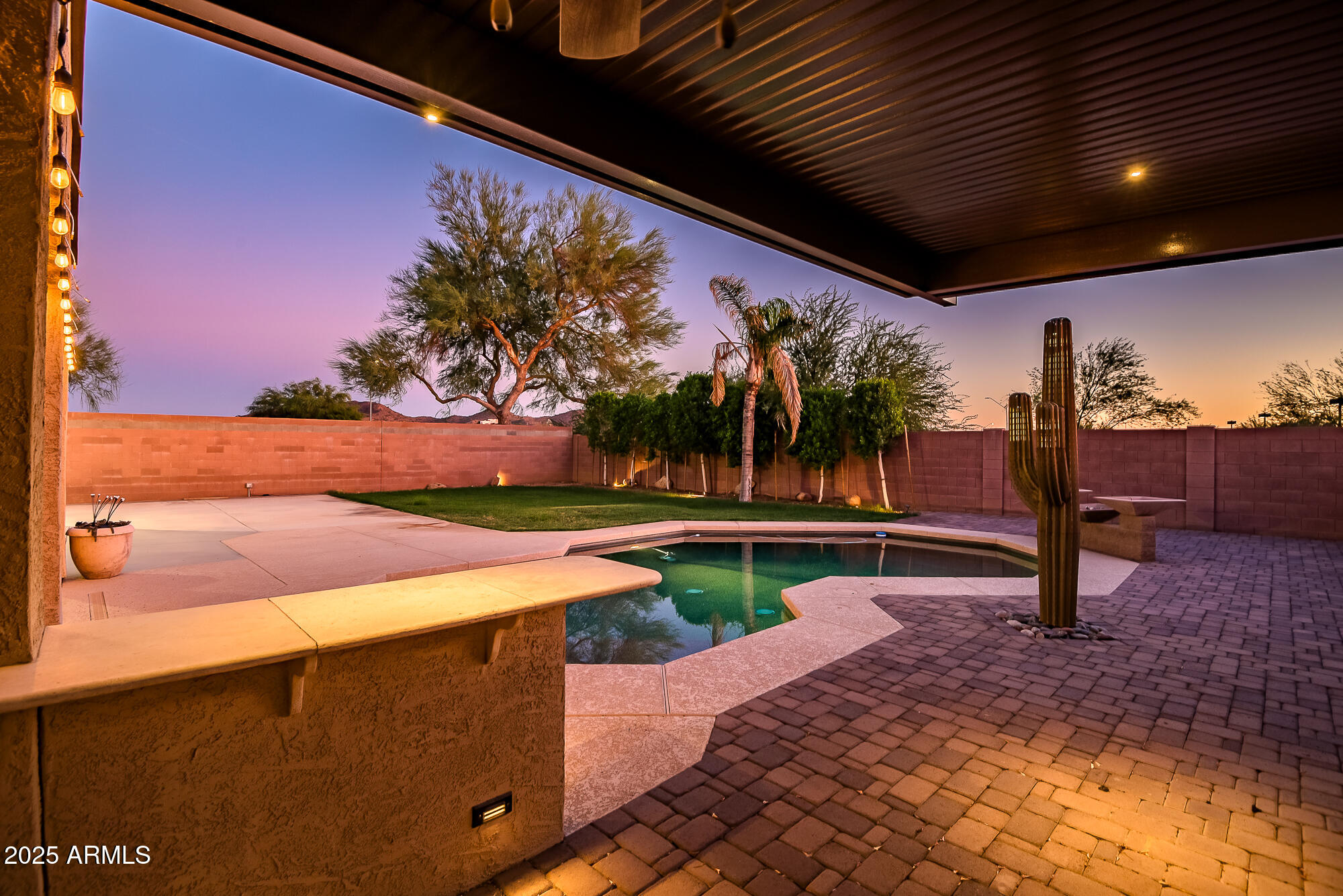 9569 West Redbird Road Peoria, AZ 85383 - Photo 33 of 36 a view of a backyard with a garden