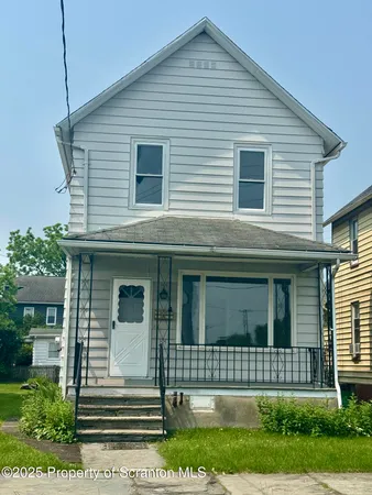 a front view of a house