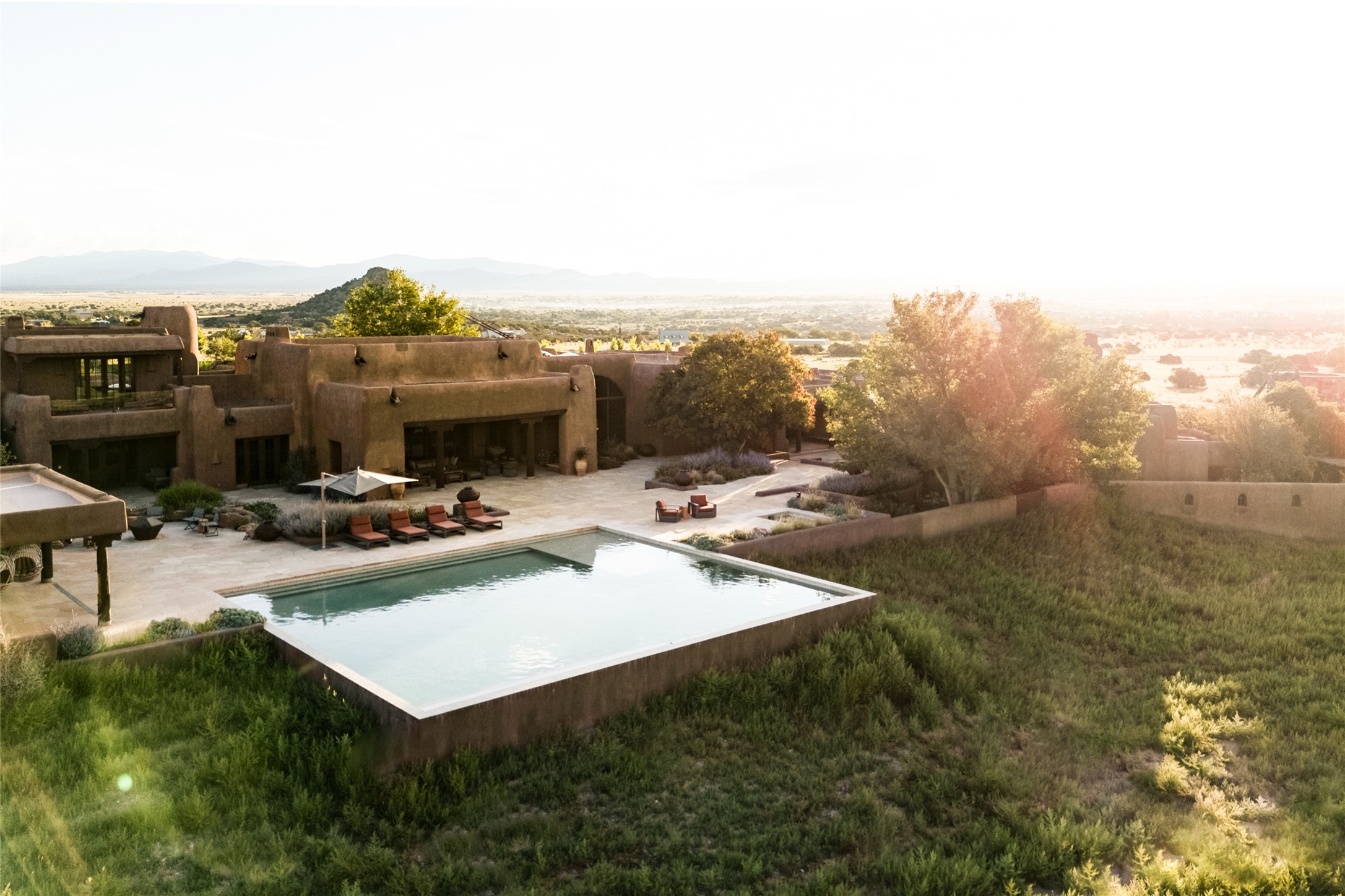 37 Rancho Alegre Road Santa Fe, NM 87508 - Photo 23 of 69 Pool Terrace