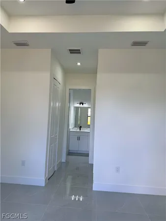 a view of an empty room