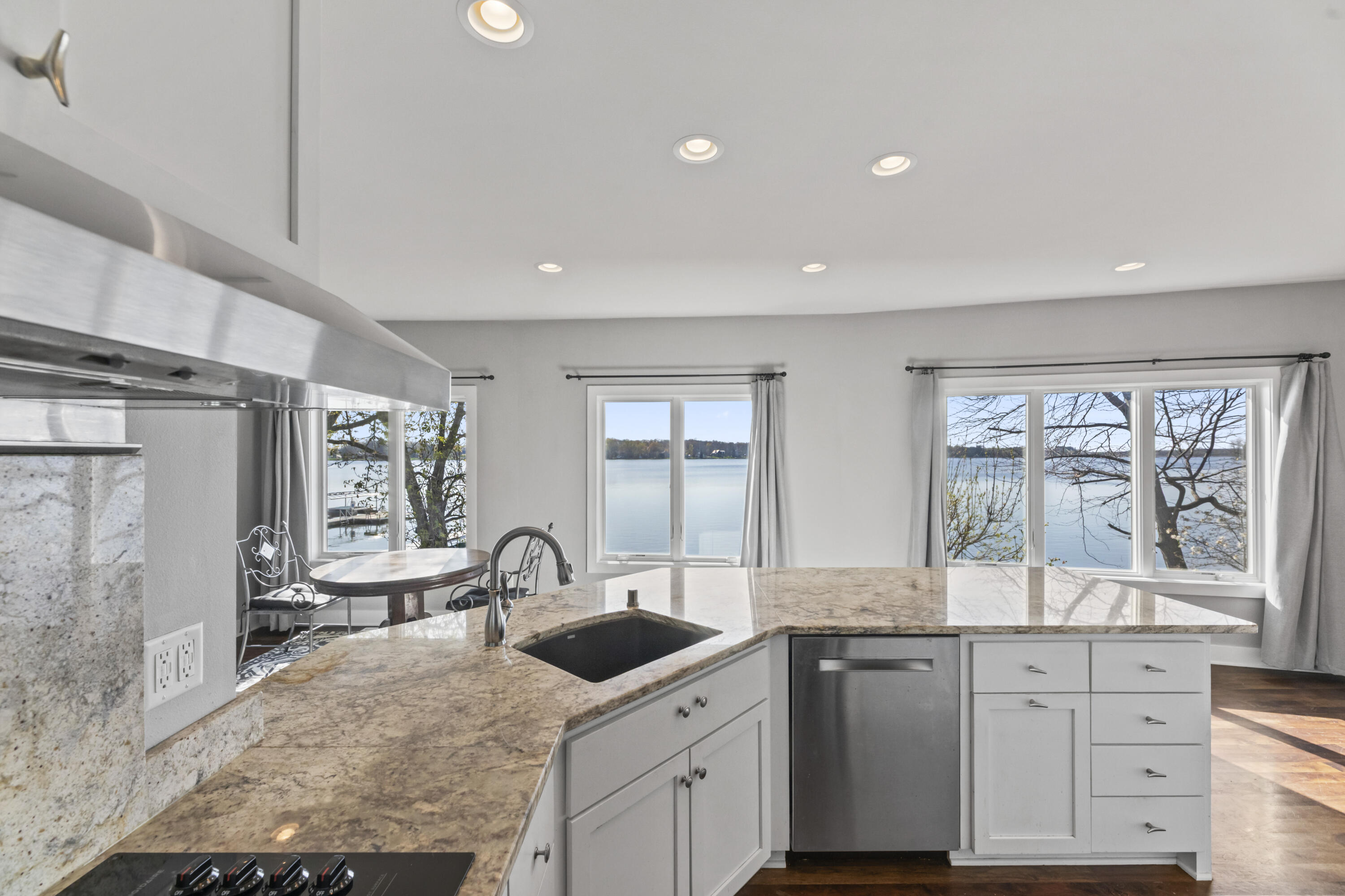 417 South Golden Lake Road Summit, WI 53066 - Photo 11 of 28 11. Kitchen with lake views