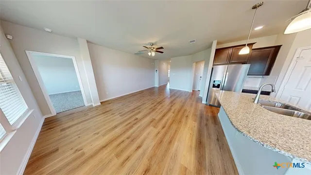 a very nice looking room with a large window