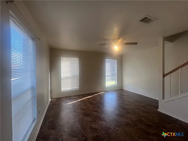 a view of livingroom with hardwood floor and window