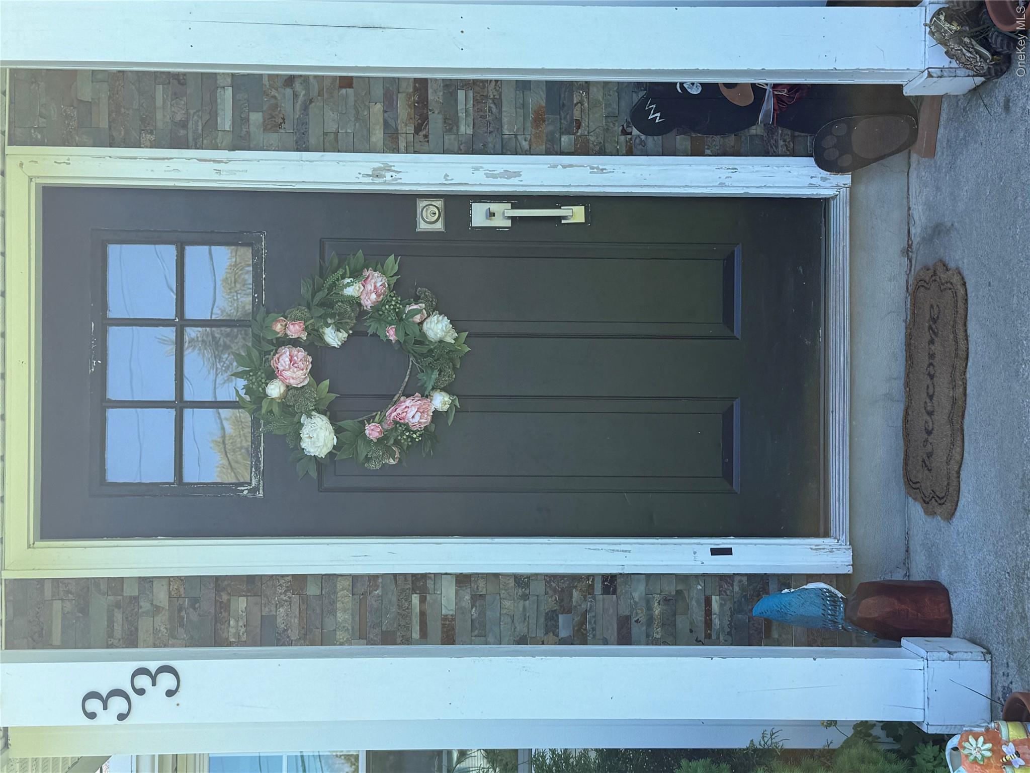 33 Foley Road Warwick, NY 10990 - Photo 4 of 26 Front door with welcome wreath