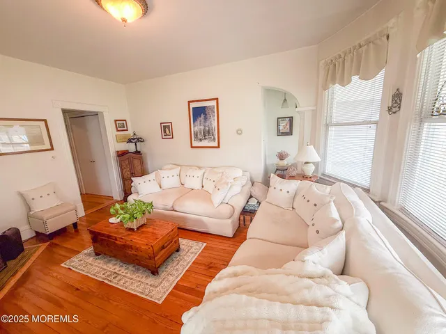 a living room with furniture flowerpot and a window