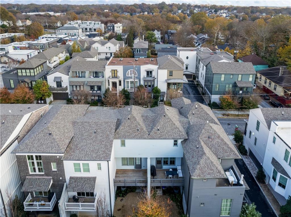 689 Fraser Street Southeast Atlanta, GA 30315 - Photo 26 of 32 an aerial view of residential houses with outdoor space
