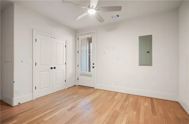 wooden floor in an empty room