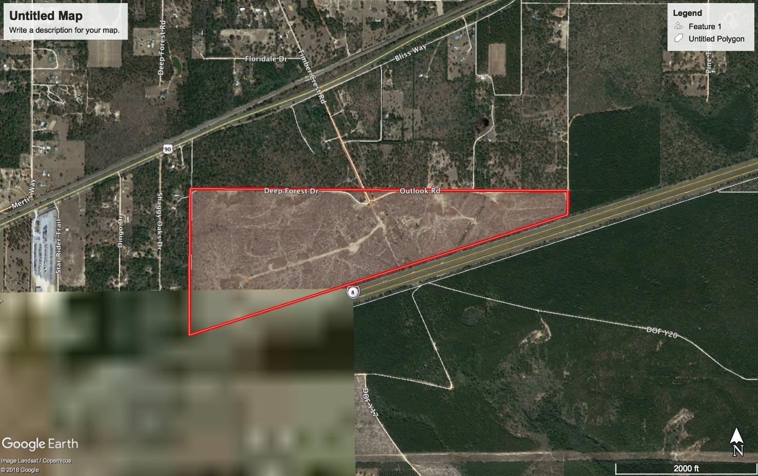 4.62-ac Outlook Road Milton, FL 32583 - Photo 1 of 1 Outlook Aerial