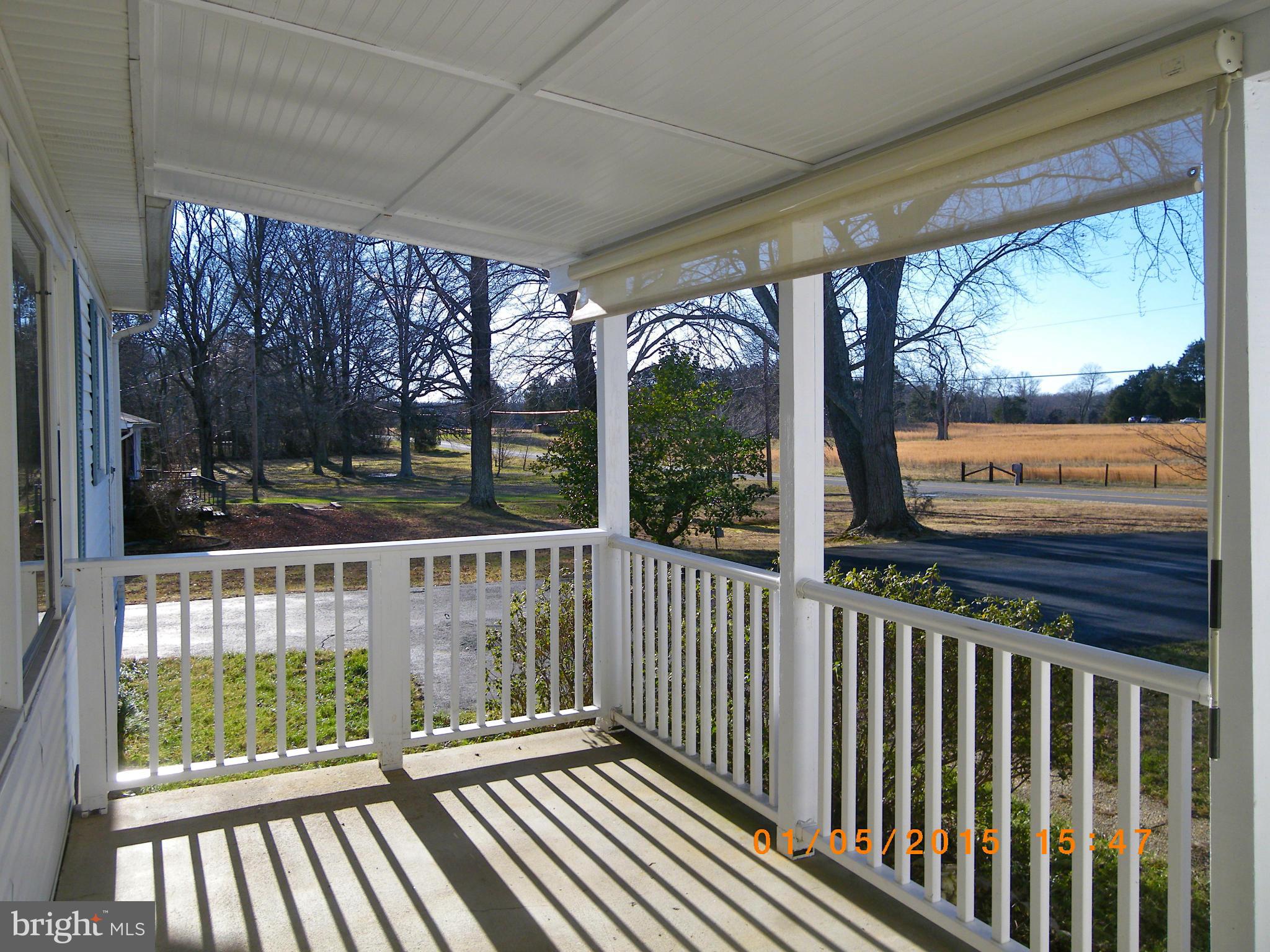5347 Balls Mill Road Midland, VA 22728 - Photo 22 of 30 Front Porch with a roll down Sun Screen