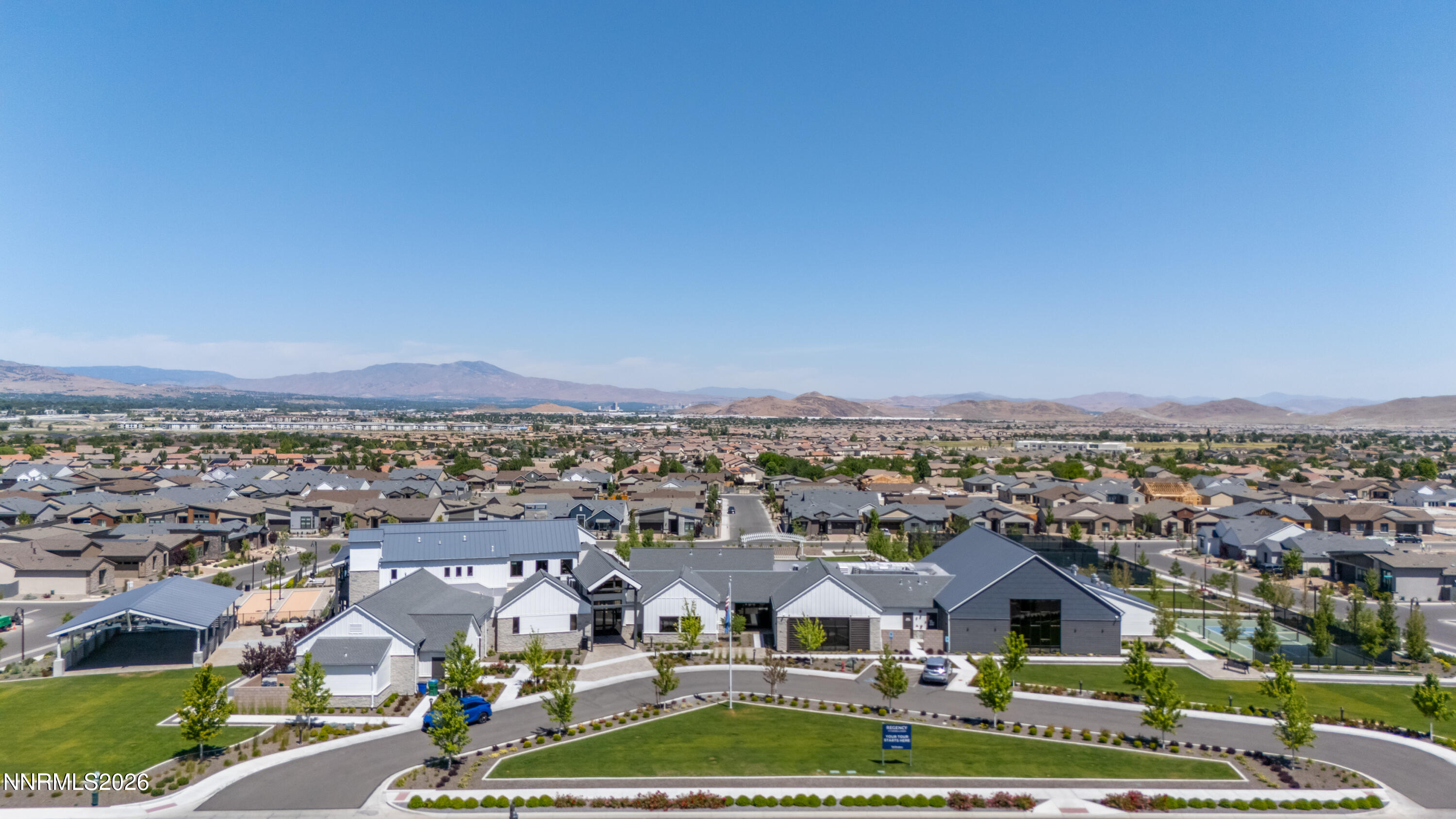 2402 Iron Square Drive Reno, NV 89521 - Photo 27 of 30 an aerial view of residential houses with city view