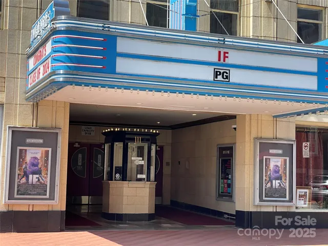 a front view of a building