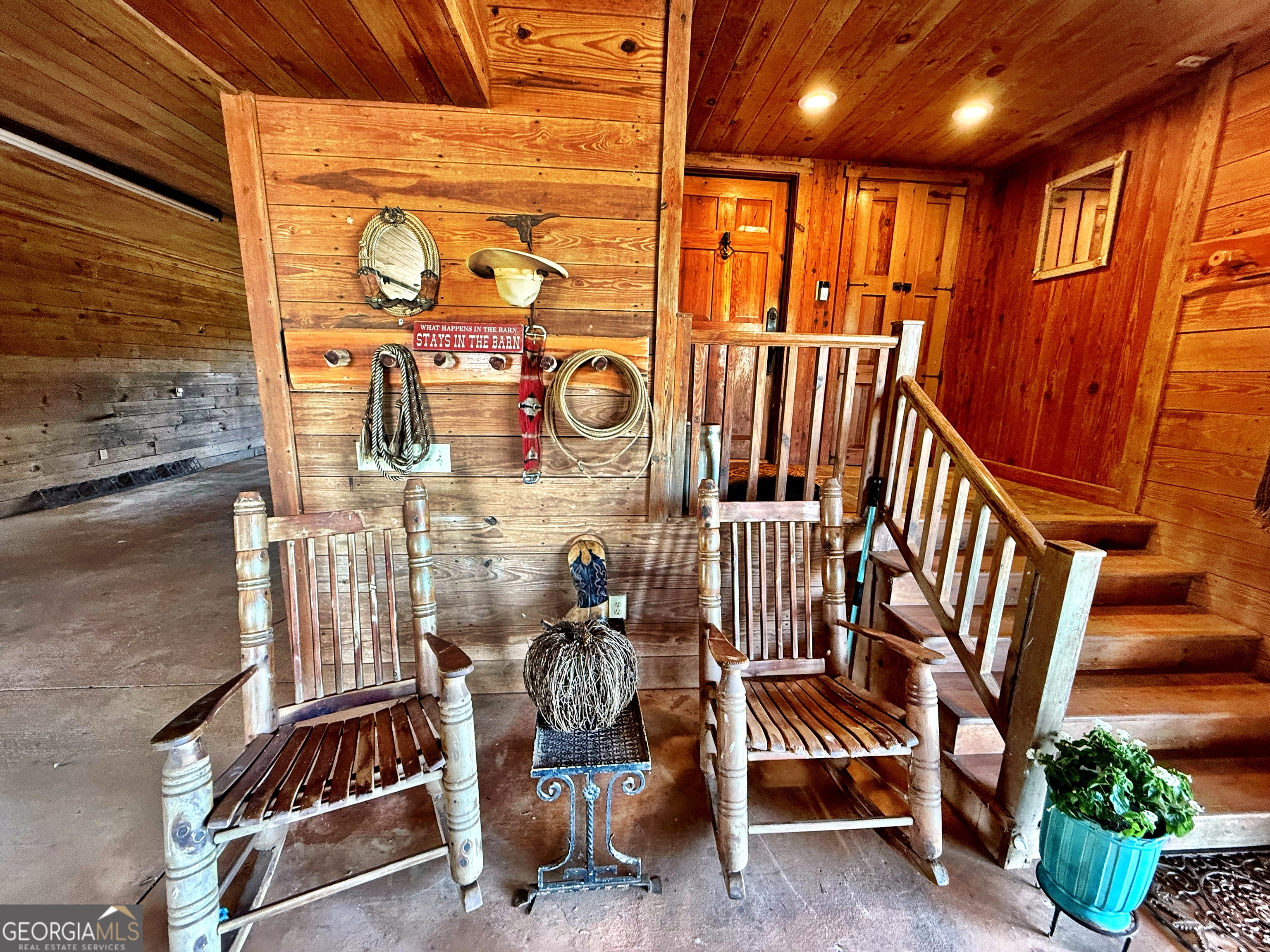 120 Torbet Road Forsyth, GA 31029 - Photo 13 of 118 a view of an entryway with wooden stairs