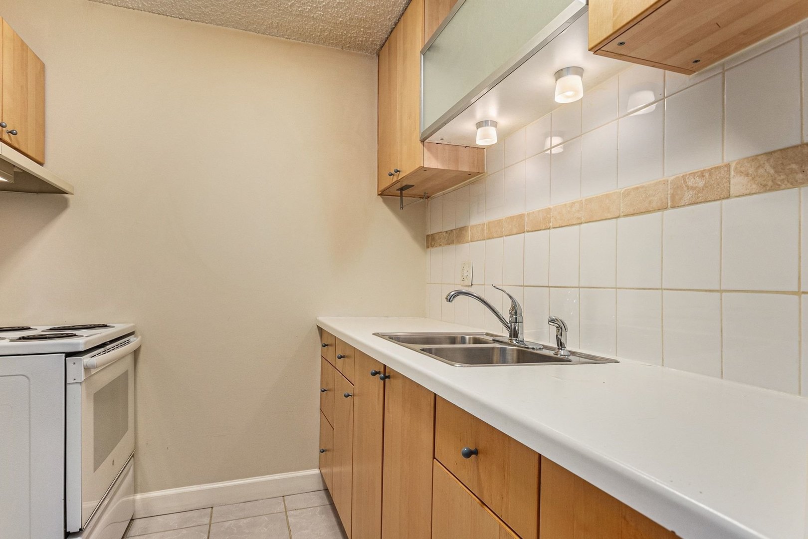1043 South York Road, Unit 202 Bensenville, IL 60106 - Photo 10 of 19 a kitchen with a sink and cabinets