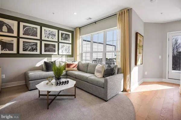 a view of a hallway with entryway