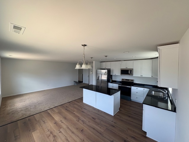 1015 Market Street DeKalb, IL 60115 - Photo 6 of 9 a kitchen with stainless steel appliances a sink a stove top oven a counter space and cabinets