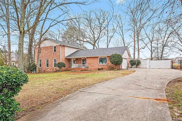 a front view of a house with entryway