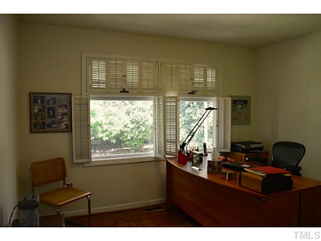 3700 Swann Street Raleigh, NC 27612 - Photo 13 of 20 The 3rd bedroom is currently used as an office and has a lovely view of the back yard.