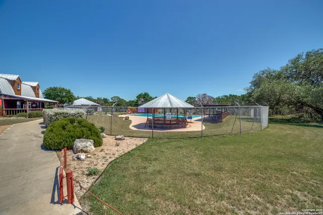 a house view with a garden space
