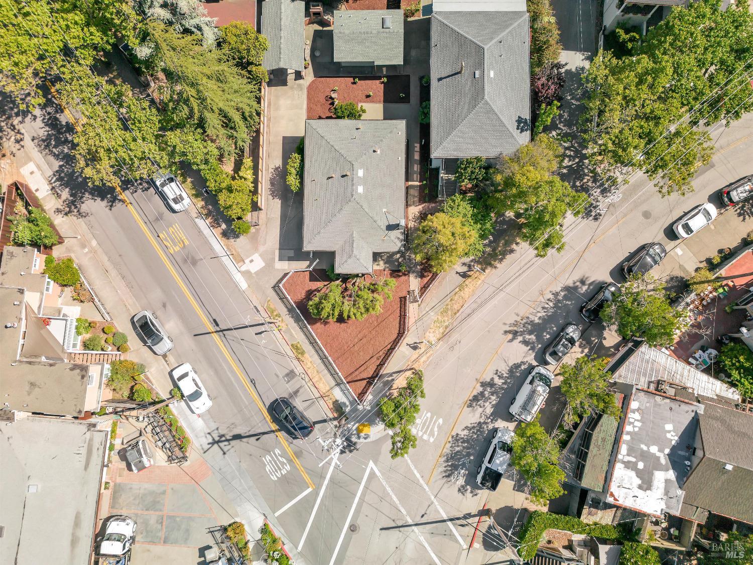 7 Bayview Street San Rafael, CA 94901 - Photo 68 of 79 an aerial view of residential houses with outdoor space