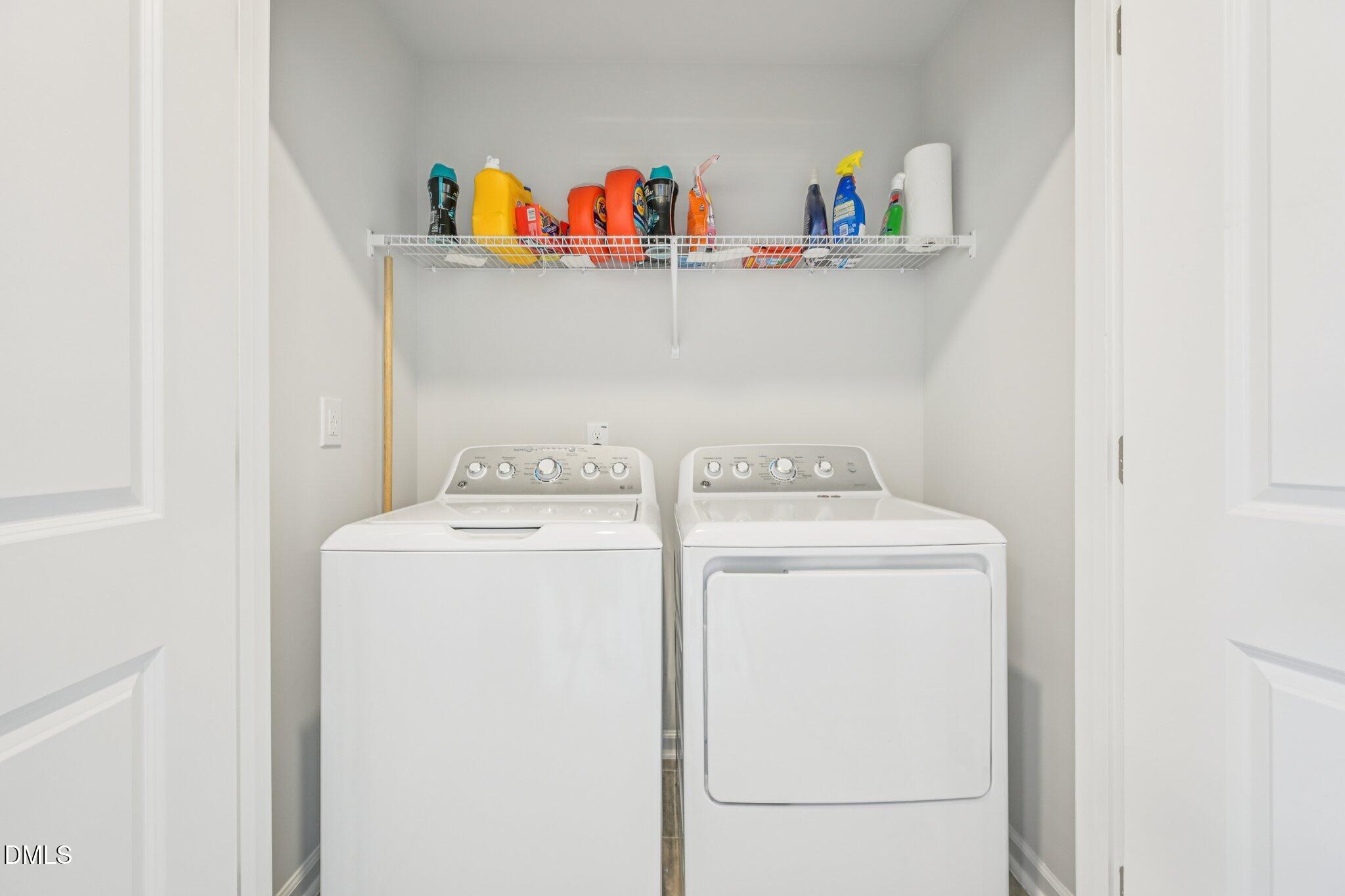 5348 Arkose Drive Raleigh, NC 27610 - Photo 19 of 21 a utility room with dryer and washer