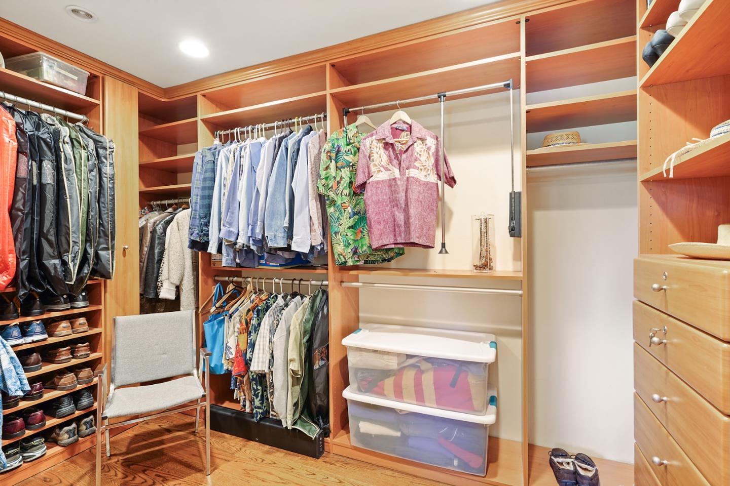 732 Knoll Drive San Carlos, CA 94070 - Photo 28 of 55 a view of walk in closet with clothes and shoes