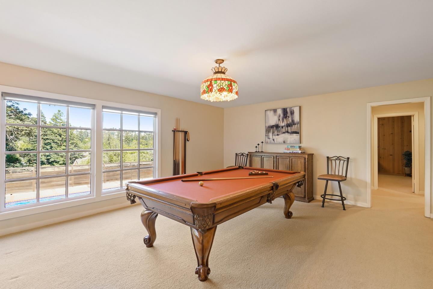 732 Knoll Drive San Carlos, CA 94070 - Photo 35 of 55 a room with pool table and windows