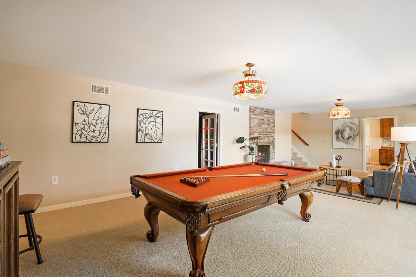 732 Knoll Drive San Carlos, CA 94070 - Photo 36 of 55 a room with pool table and windows