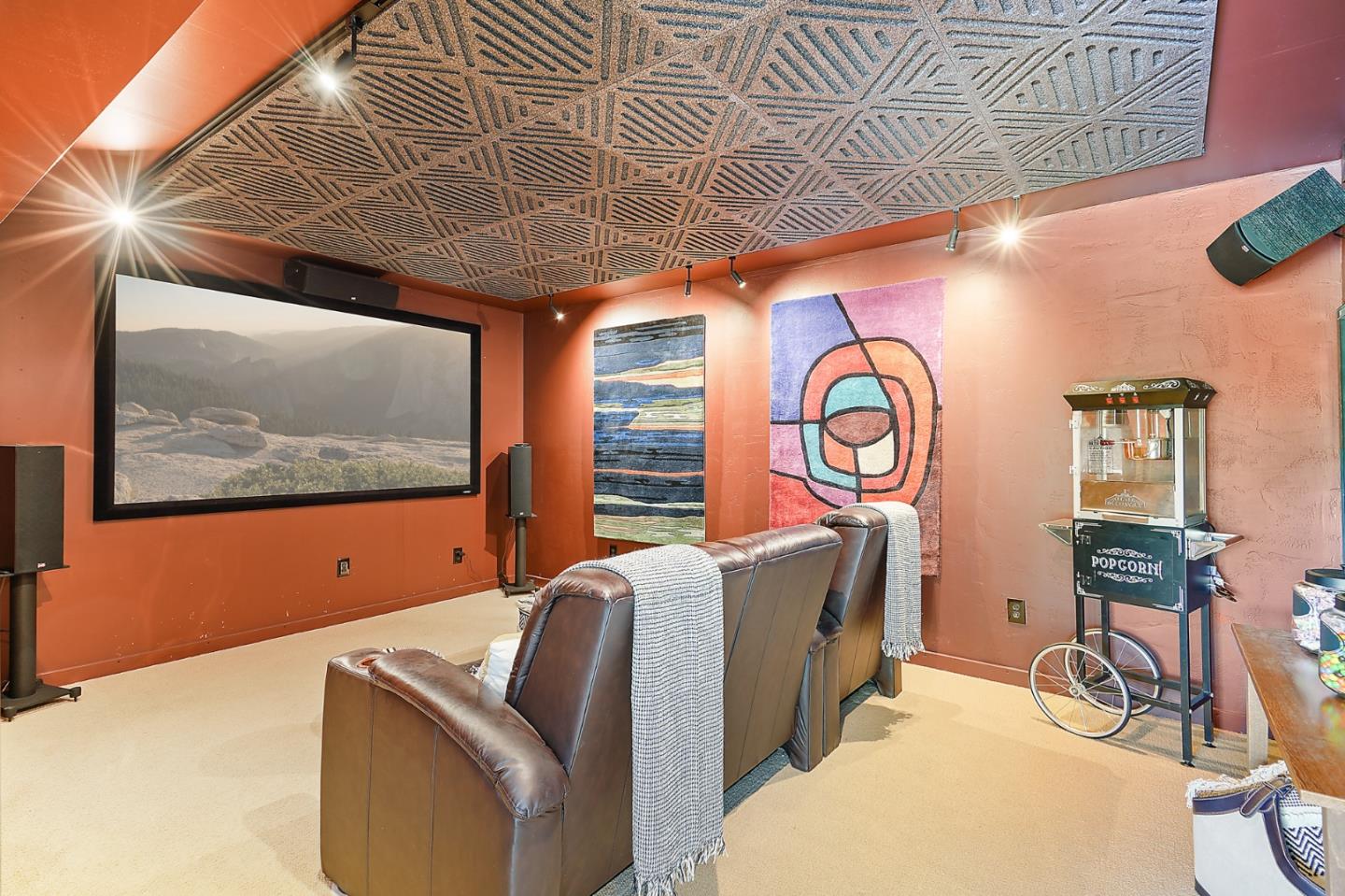 732 Knoll Drive San Carlos, CA 94070 - Photo 44 of 55 a living room with furniture a flat screen tv and wooden floor