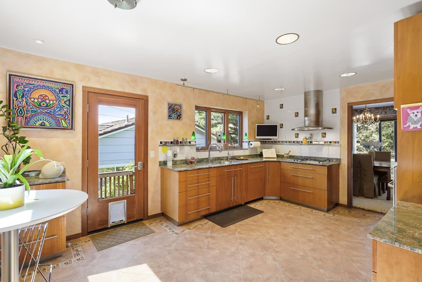 732 Knoll Drive San Carlos, CA 94070 - Photo 8 of 55 a kitchen with stainless steel appliances granite countertop a refrigerator a stove top oven a sink and dishwasher