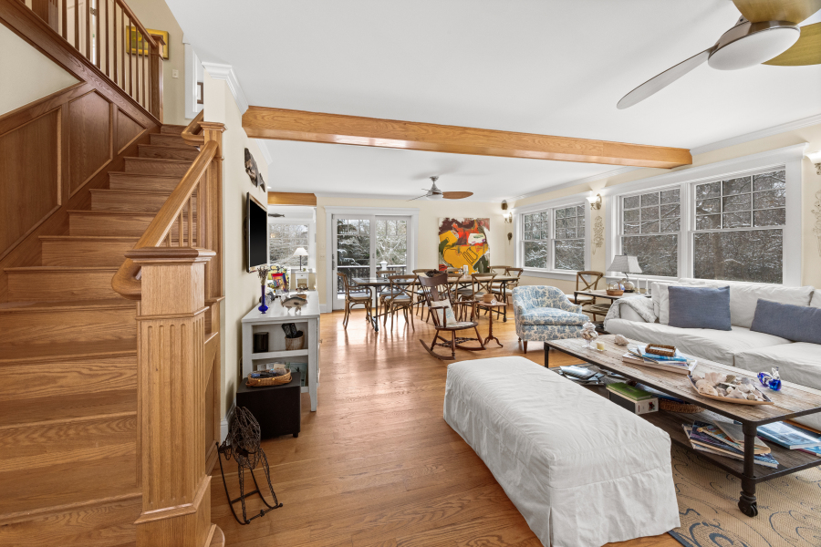 61 Causeway Road Vineyard Haven, MA 02568 - Photo 14 of 58 Open living and dining room