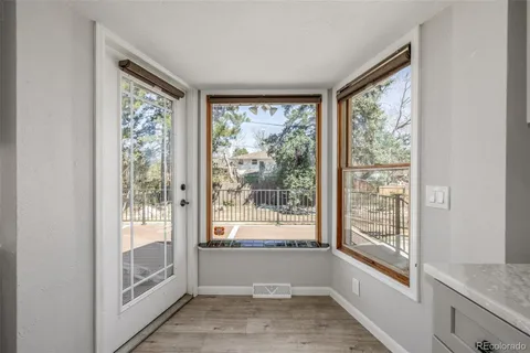 a view of a room with window