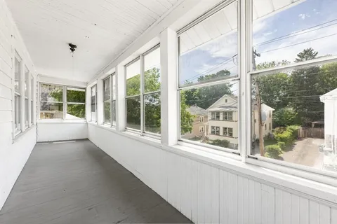 a view of yard with green space