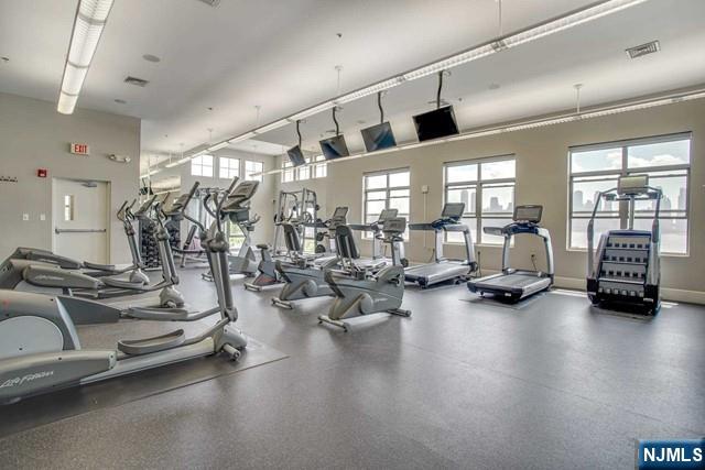 26 Ave At Port Imperial, Unit 307 West New York, NJ 07093 - Photo 11 of 25 a view of a room with gym equipment