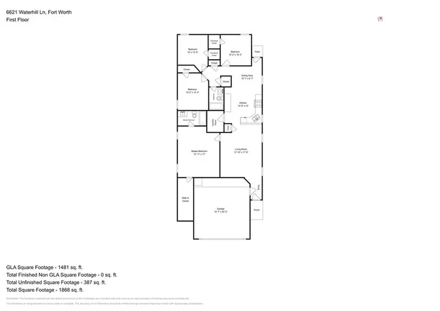 $1,925 | 6621 Waterhill Lane, Fort Worth, TX 76179