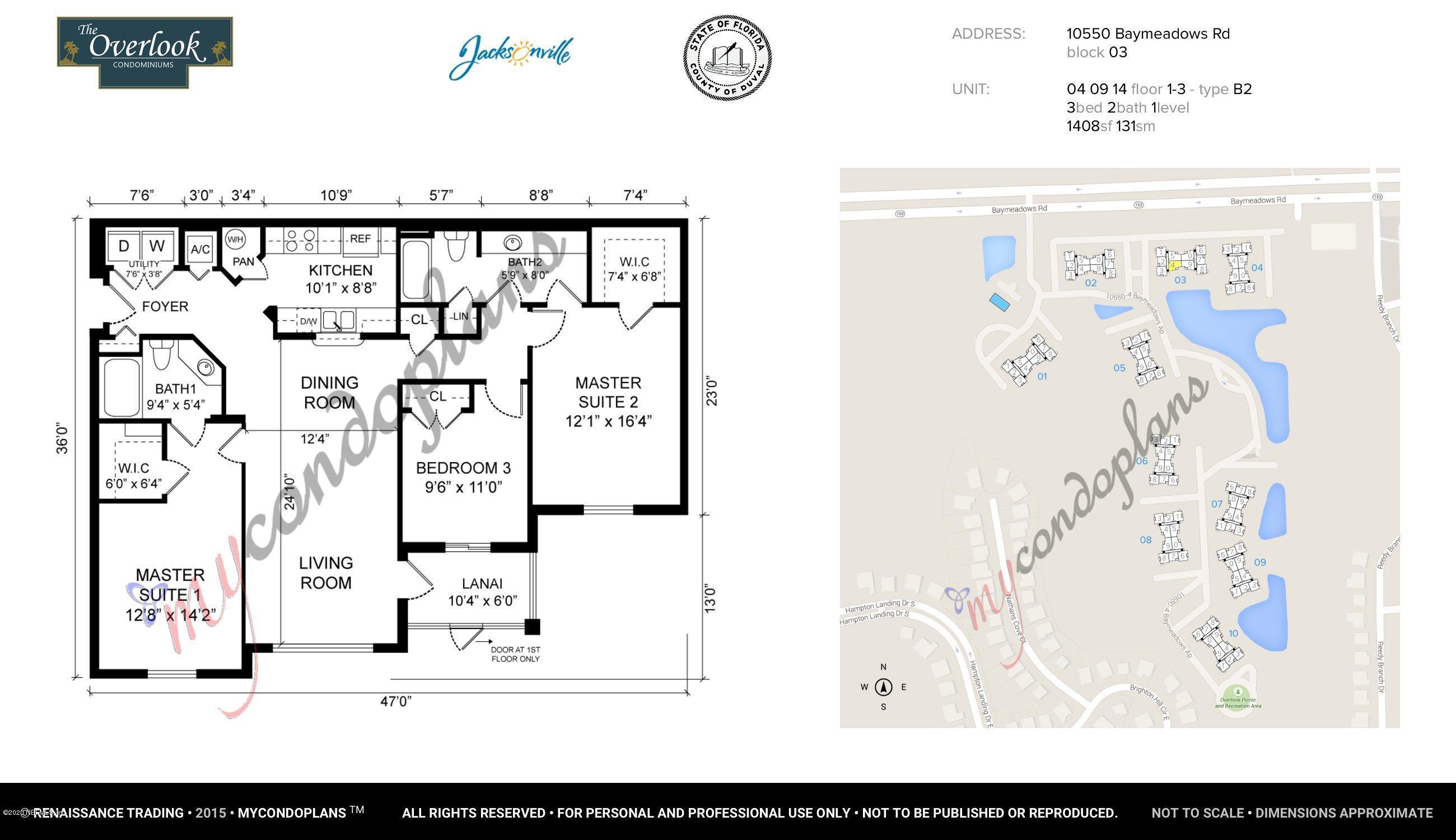 10550 Baymeadows Road, Unit 304 Jacksonville, FL 32256 - Photo 28 of 28 Overlook - #304 - Floor Plan 5947990