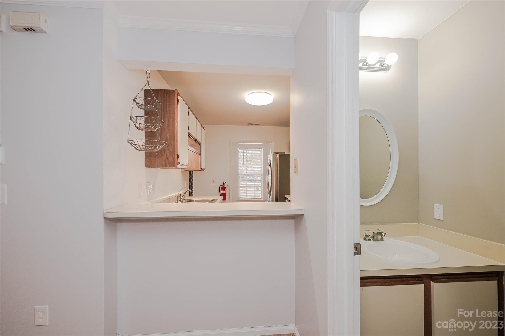 6619 Bevington Ridge Road, Unit A Charlotte, NC 28277 - Photo 8 of 27 a bathroom with a sink and a mirror