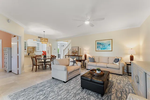 a view of a garden with a tree