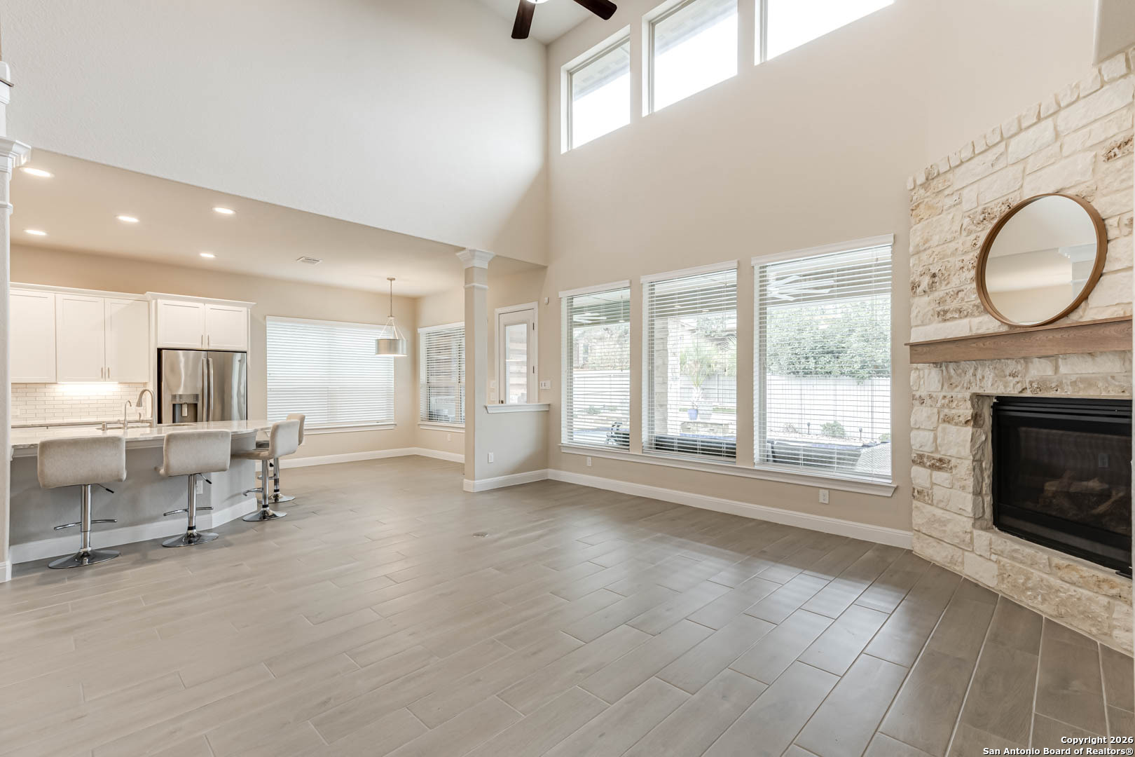 17419 Hillsedge Road San Antonio, TX 78257 - Photo 20 of 57 a view of livingroom with furniture fireplace and window